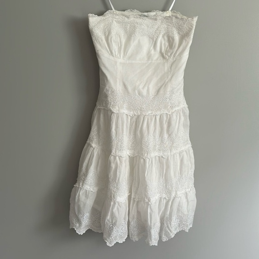 100% COTTON STRAPLESS SUNDRESS